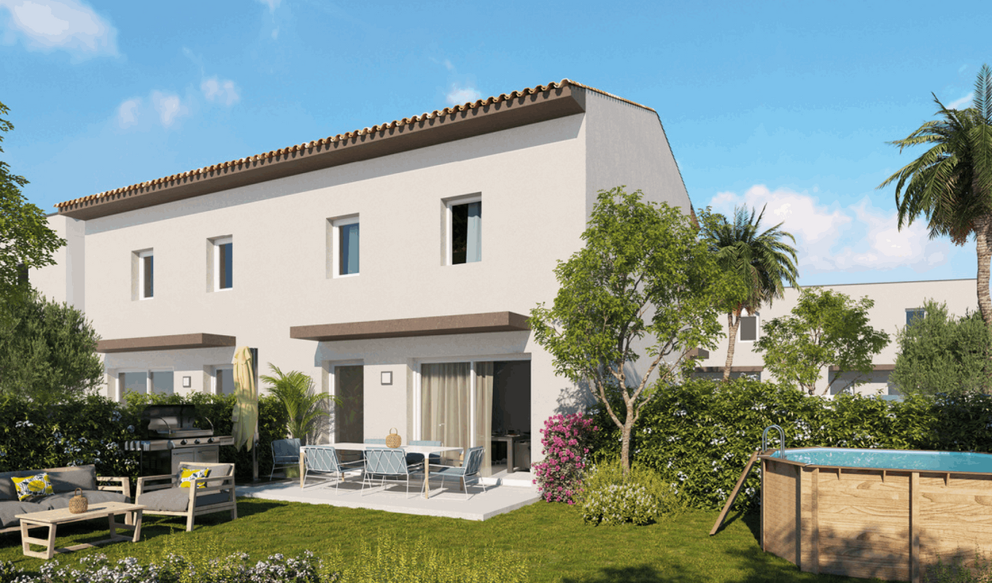 Charmantes villas clefs-en-main avec jardin à Marseillan - du T3 au T4