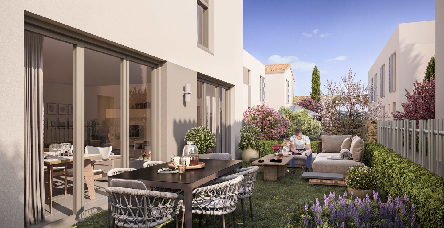 Jolies maisons clefs-en-main avec jardin à Vendargues - du T3 au T5